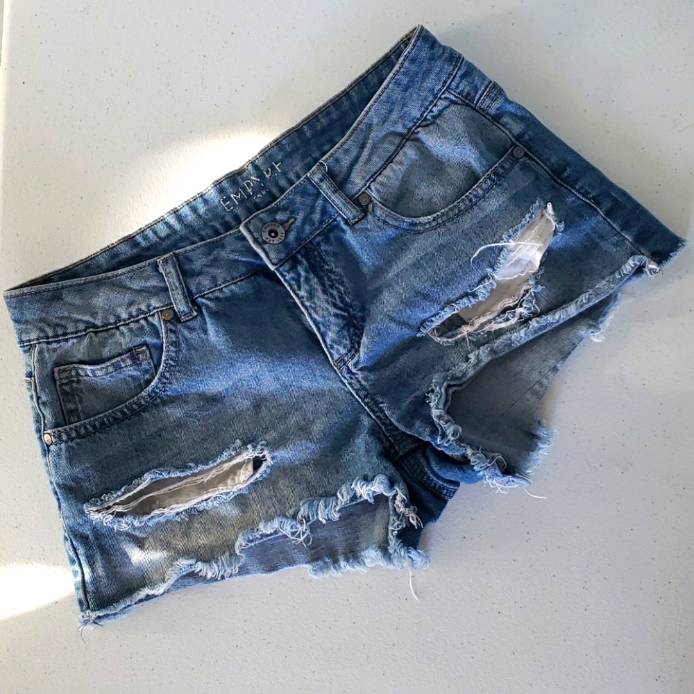 Ripped Jean shorts